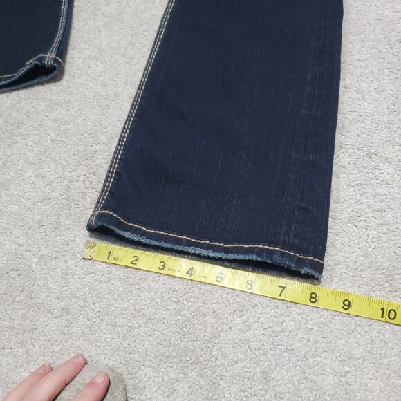 SILVER JEANS Lola Bootcut Jeans Stretch Mid-Rise Selvedge Blue Women's 28 X 32" - Picture 15 of 16